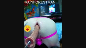 RAINFOREST-MAN HOT AND SEXY ACTION ON SEX MACHINE