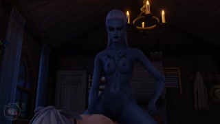 Tavern sex scene, drow and human, part 4