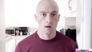 Obsessed 19 year old a kinky stepbrothers blown huge cock together before sex