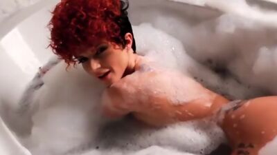 Joslyn James Bubbles Up in the Tub