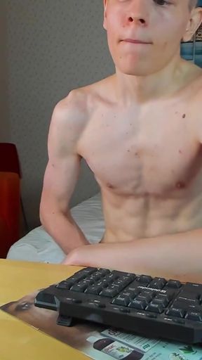 Stunning moment from "Jerking off with a friend via video link after school!"