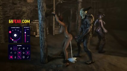 Honey Select Monster Bitch Bondage with guy