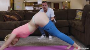 Blonde Explores Passion in a Wild Kitchen Cheating Affair