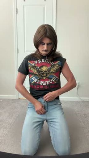 Goth CD Raeyn Storm Stroking and Gagging