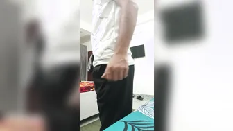 Indian solo stud strokes his big cock in HD