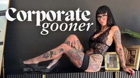 Corporate Gooner Scarlett Cummings teases you while at the office distracting you with the lure of a goon hole