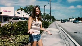 Morgan Dayne Gets Her Face Splattered with Jizz After Getting Picked up