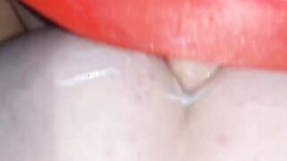 The wifey loves when her hubbys penis is inside the booty