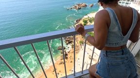 Latina girl with big ASS gets fucked in front of the sea in a hotel - MarArcher