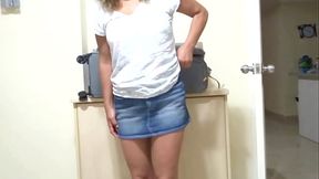 She receives two big loads in her pussy and tits, moans begging for anal sex, beautiful Latina