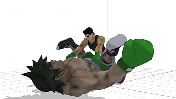 Little Mac has sex with Giga Mac.(animated only)