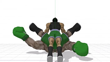 Little Mac has sex with Giga Mac.(animated only)