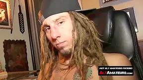 Naughty Skater Twink With Dreads Masturbates His Pecker