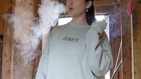 Cute Girl Nextdoor Smokes Like a Freakin Chimney