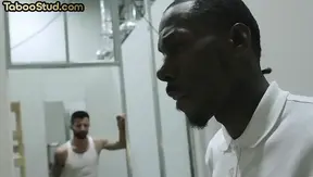 Handsome Studs Explore Taboo Interracial 3some With Bareback Action & Rimming Delights