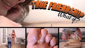 True Friendship. What If? (4k, fx, feet close up, inshoe, shrinking, gentle giantess)