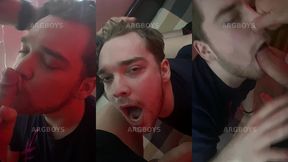 college straight neighbor gets face fucked after gym workouts