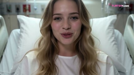 The Busty Blonde Spreads Her Legs On The Exam Table, The Doctor Slides Cock Inside Her Pussy
