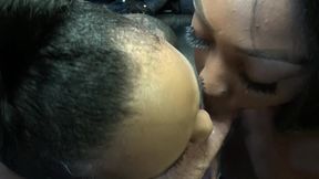 two sexy ebony girls fuck a biker