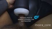 POV Masturbation Trans Femboy Goth Ladyboy Latina MTF Cumshot