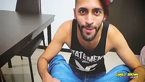 Showing The Straight Delivery Guy That Men Deepthroat Better 5 Min - Garganta Profunda And Camilo Brown