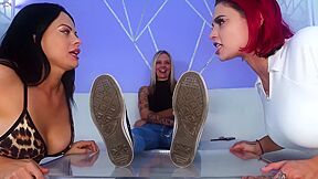 Double Foot Worship Spit