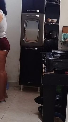 Spectacular moment from &quot;Chubby Latina with a big ass likes to be watched by her stepfather&#039;s old man while she cleans the&quot;