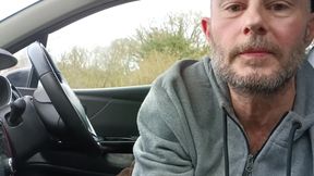 Public Car Masturbation - Big Cock Growing, Edging, Cumming Wearing Cords - Rockard Daddy