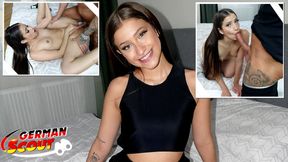 GERMAN SCOUT - Small Tits Petite Latina Girl Sofia Smith Pick Up for Casting Fuck by Stranger