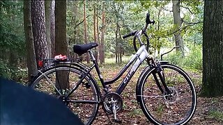 Mein Fahrrad fickt mich in den Arsch in Lycra Radlerhose