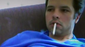 Rodney Roux Smokes N Strokes Huge Cock To Gushing Cum Explosion