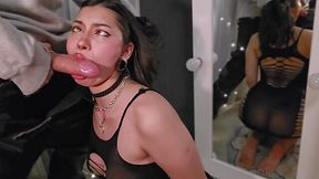 Big-booty gal gets all the whole cock and she wouldn't leave without cum