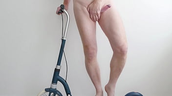 Nude Scooter Pose