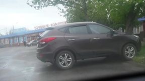 Анальный секс в машине с любовником