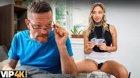 Daddies' Secret: Hot blonde's nipple pierced tits in Euro room
