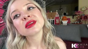 controlled by & covered in glossy red lips pov