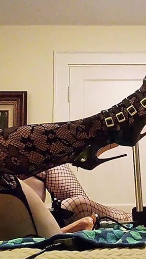 Crossdressers and the Fucking Machine - Compilation 4