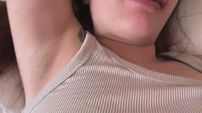 my armpit with small hairs