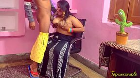Cute girl fucked by boss in office.