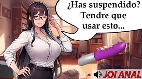 JOl AnaI Hentai - Tu profesora particular te castiga por suspender. Voz espa&ntilde_ola.