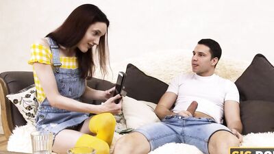 SISPORN Sexy Girl has Sex with her own Stepbrother who Wins the Bet