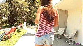 SEXY MILF NEXT DOOR AND SKINNY TEEN MADE FIRST TIME LESBIAN SEX