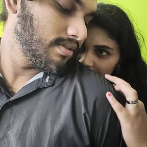 Saree and bra Vaishnavy dominating Sharun Raj kisses on him and remove his shirt , Mallu hot girl dominating his partner &amp; kiss