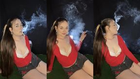 Sexy smoking, visible smoke - Smokingrapunzel - Smoking fetish