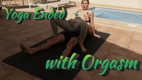 Poolside Leggings Wrestling - Big Booty Step-Sis Takes Control