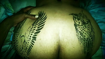 GIANT ASS FULL OF TATTOOs .... OWLS MY FAVORITE BIRD