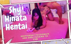 Shy Hinata Hentai Passionate Blowjob and Anal Fucking to Cum - Part 1