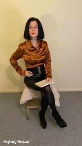 Classy Secretary prick teasing (encourage her)