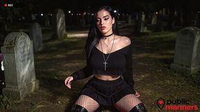 i picked up a dark-haired girl for a hundred bucks and fucked her like a cheap whore at the cemetery.[ai]