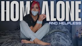 “Home Alone And Helpless” [BONDAGE]